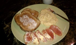 My own soft scrambled eggs. Follow Emily's recipe at 5 & Spice!