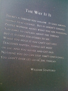 "The Way It Is," by William Stafford