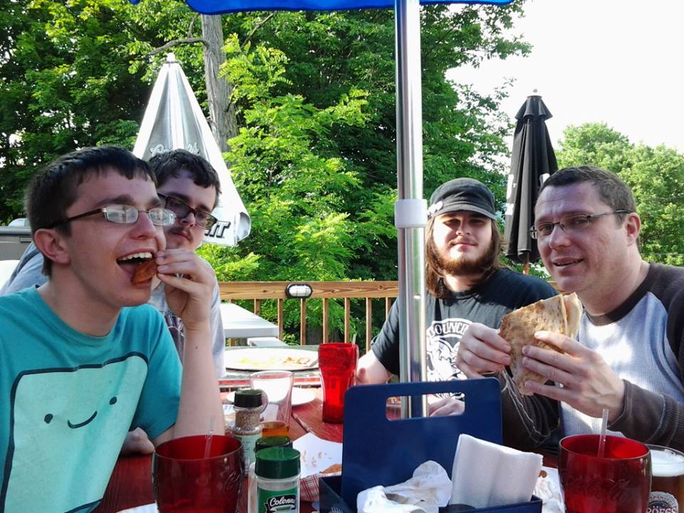 Father's Day Pizza. And yes, there were poems involved. 