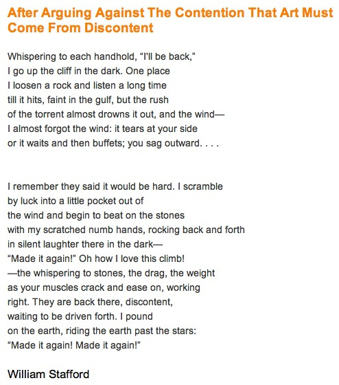 William Stafford Poem